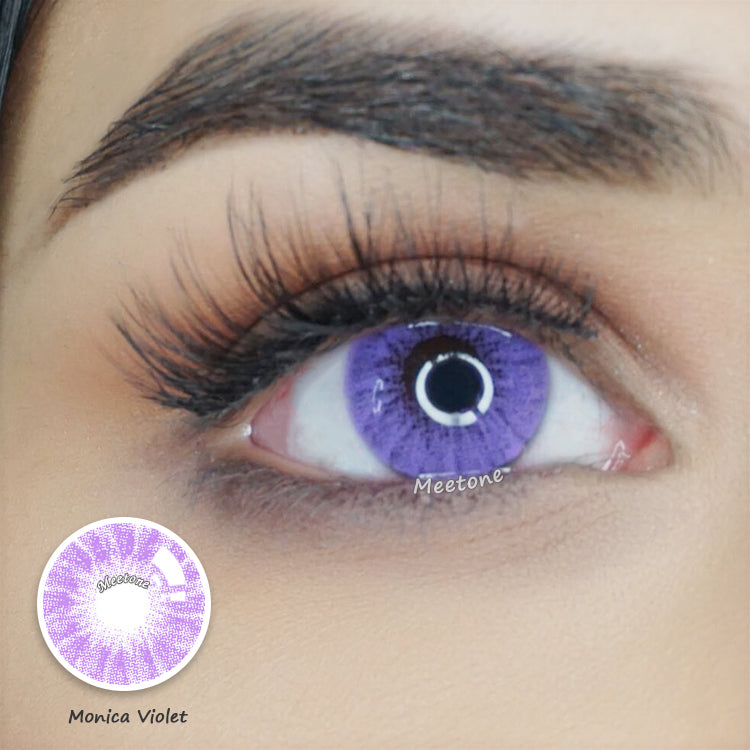 Meetone Monica Violet Contact Lenses