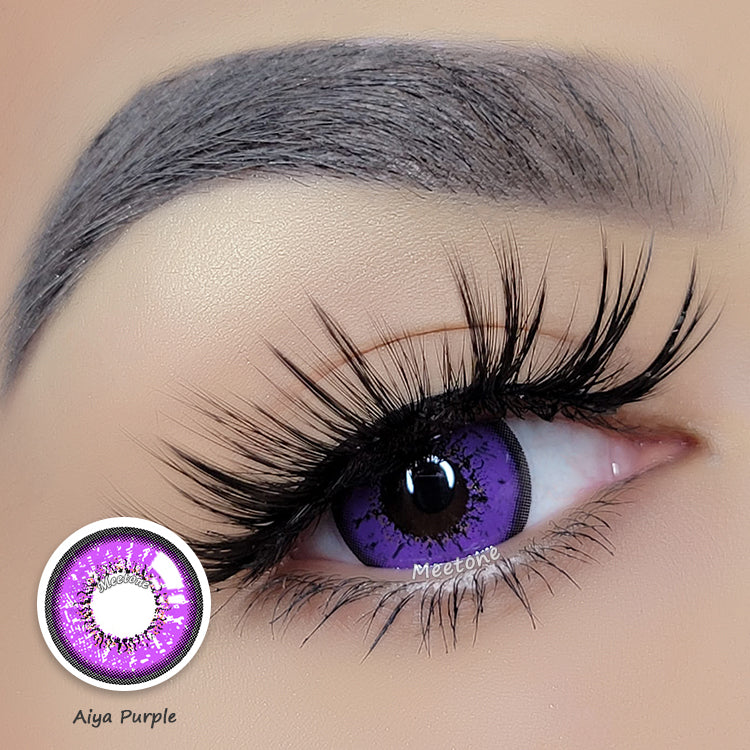 Meetone Aiya Purple Contact Lenses