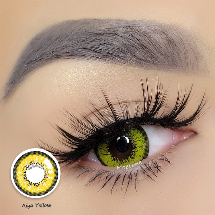 Meetone Aiya Yellow Contact Lenses
