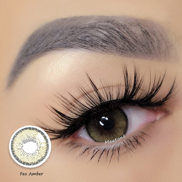 Meetone Feo Amber Contact Lenses