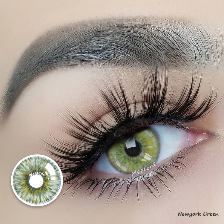 Meetone New York Green Contact Lenses