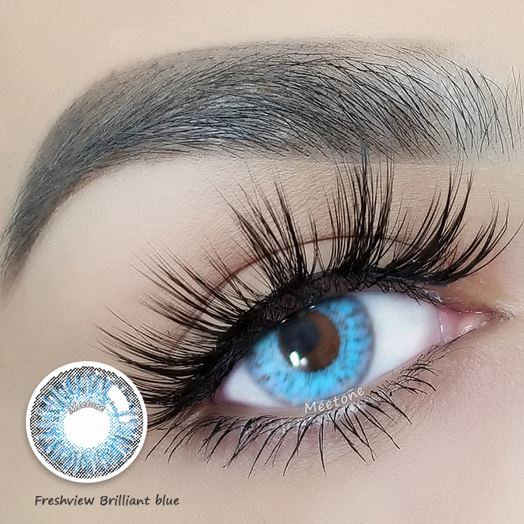 Meetone Freshview Brilliant Blue Contact Lenses
