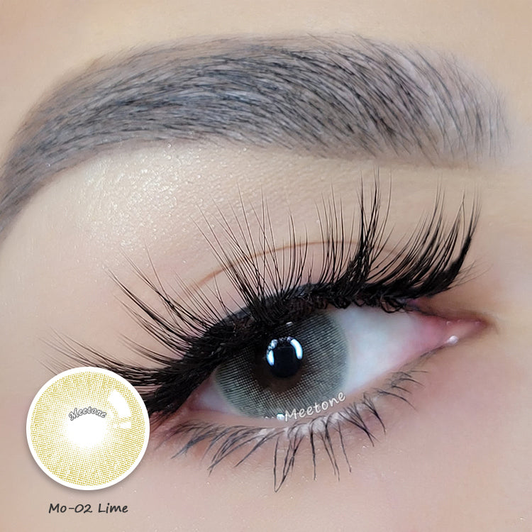 Meetone MO Series MO-02 Lime Contact Lenses