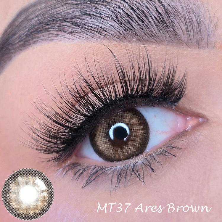 Meetone MT Series MT-37 Ares Brown Contact Lenses