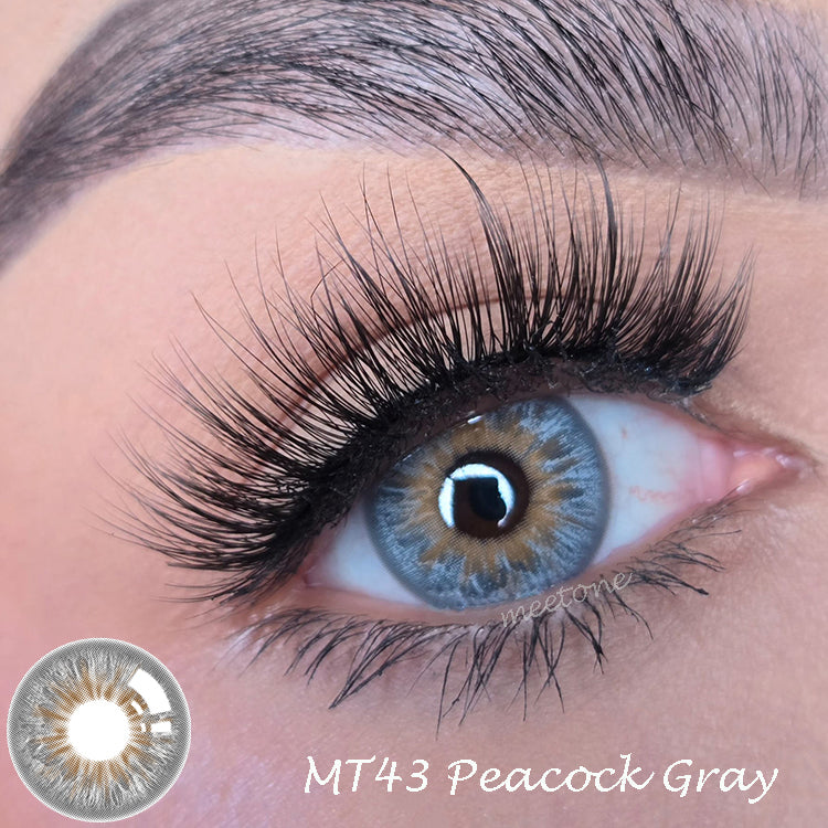 Meetone MT Series MT-43 Peacock Gray Contact Lenses