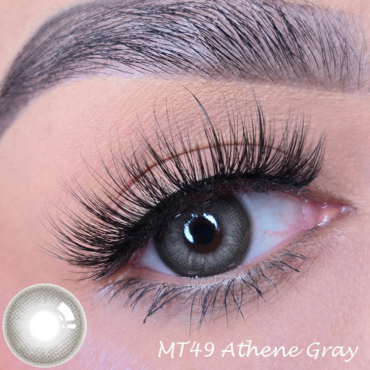 Meetone MT Series MT-49 Athene Gray Contact Lenses