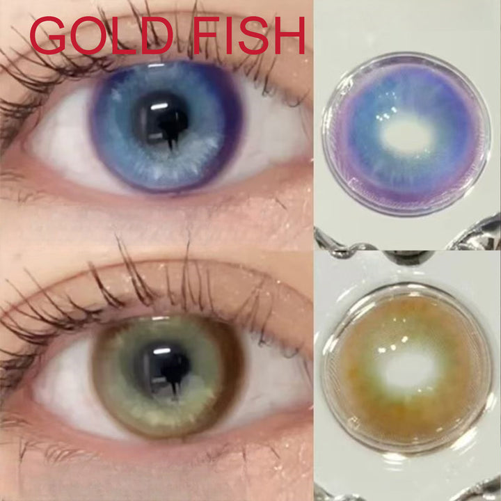 INDO Gold Fish Brown Contact Lenses
