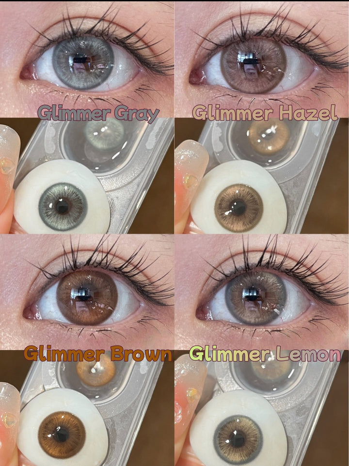 Meetone Glimmer Brown Contact Lenses