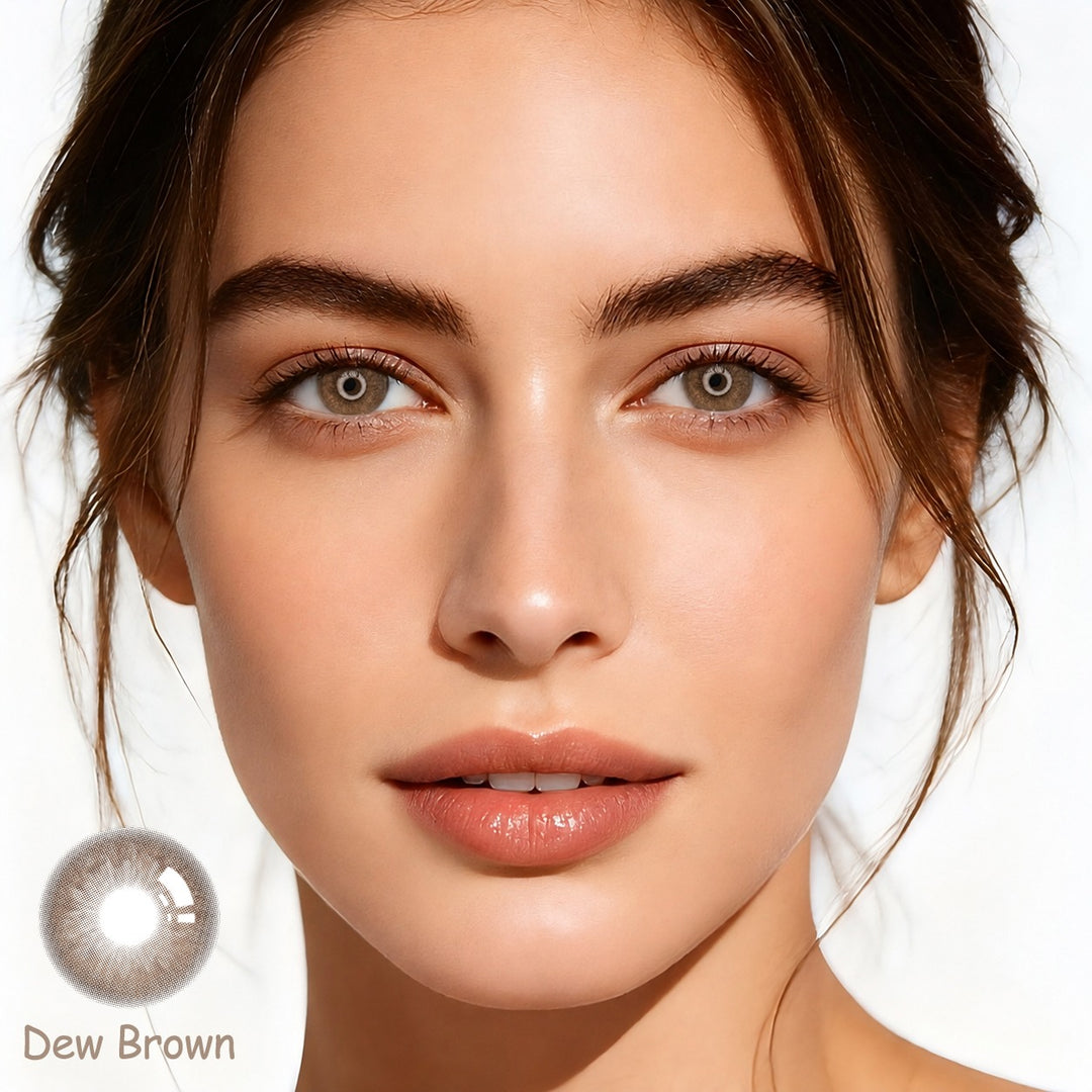 Meetone Dew Brown Contact Lenses