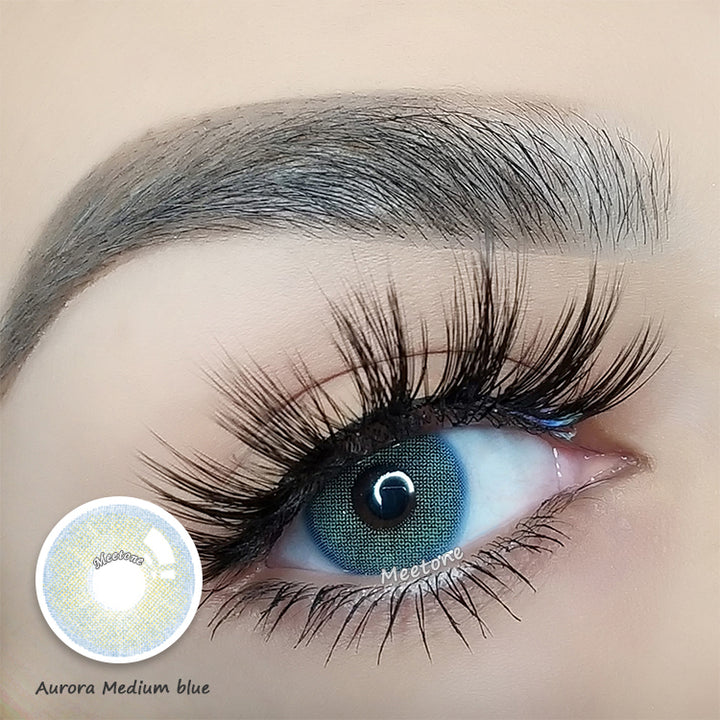 Meetone Aurora Medium Blue Contact Lenses