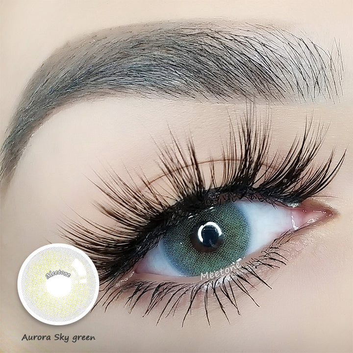 Meetone Aurora Sky Green Contact Lenses