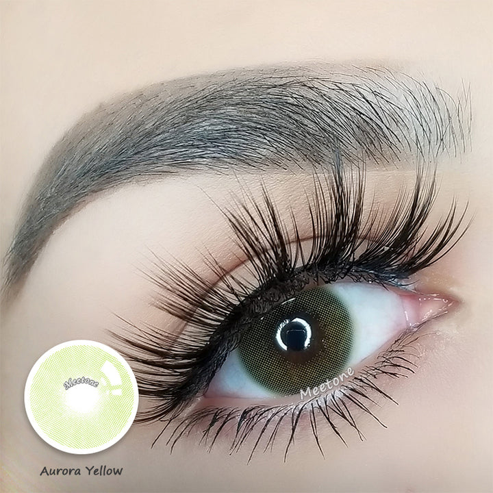 Meetone Aurora Yellow Contact Lenses