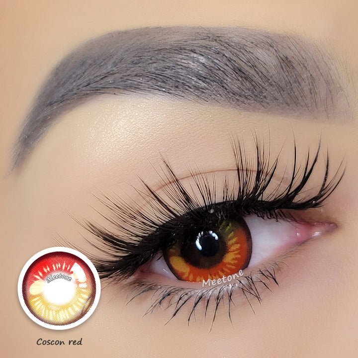 Meetone Coscon Red Contact Lenses