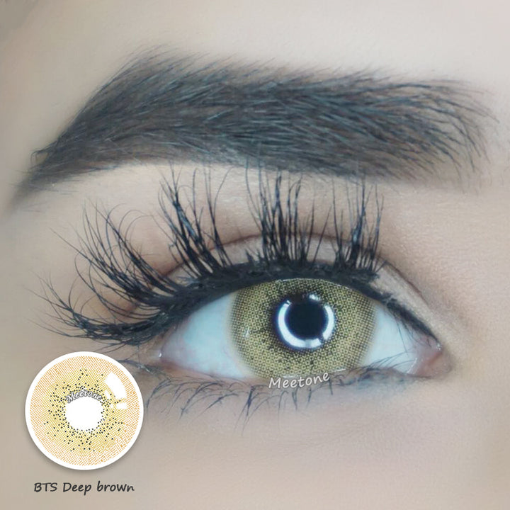 Meetone BTS Deep Brown Contact Lenses