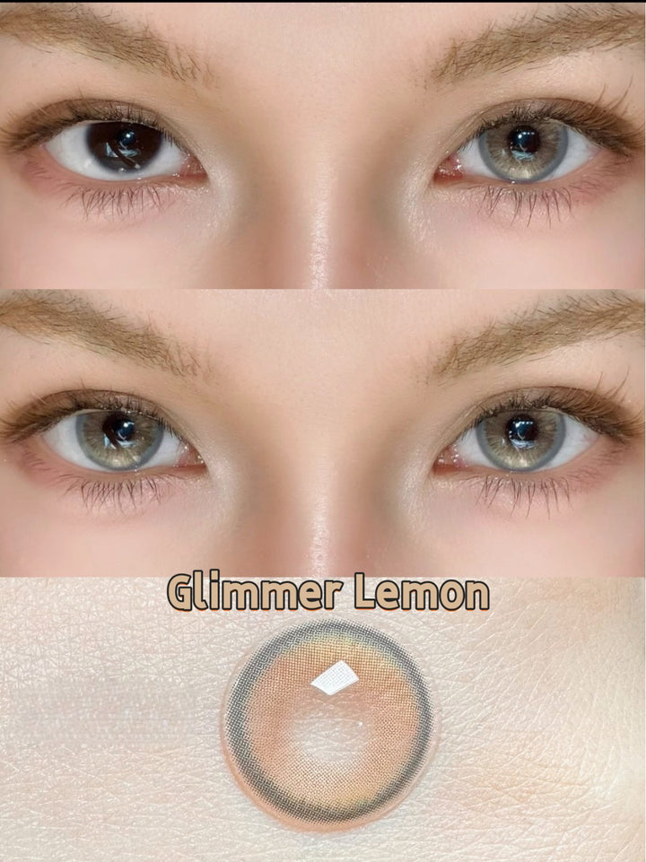 Meetone Glimmer Lemon Contact Lenses