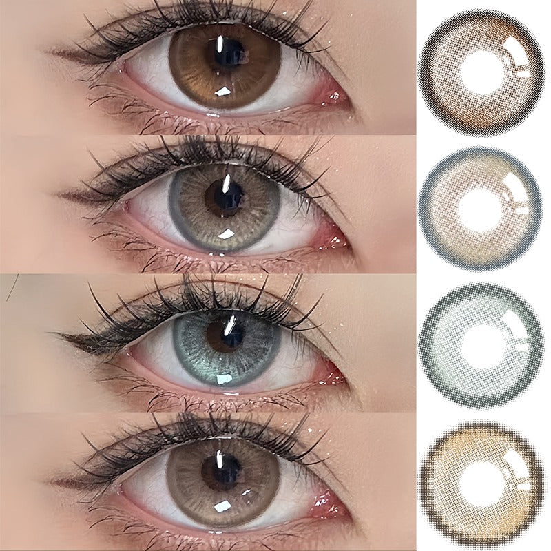 Meetone Glimmer Brown Contact Lenses